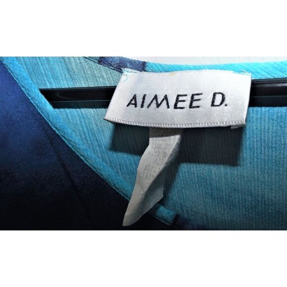 Aimee D Large layered look vintage dress short sleeves Aloha - Picture 3 of 5